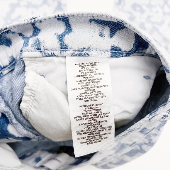 Current Elliott Camoflauge Bleach Patterned Denim Jeans SZ28 - Picture 3 of 7